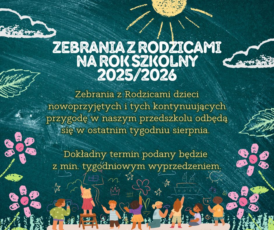 Zebrania z Rodzicami na rok szkolny 2025/2026